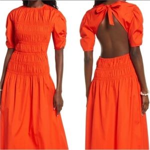 Nordstrom Open Edit Orange Smock maxi dress
